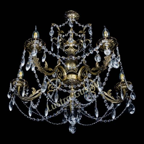 Люстра бронзовая Делия №5 журавлик в Ижевске Гусь Хрустальный