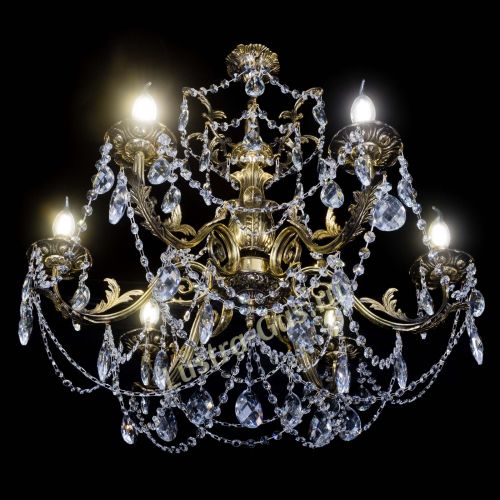 Люстра бронзовая Делия №6 баден в Ижевске Гусь Хрустальный