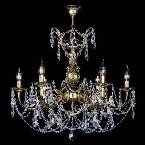 Люстра бронзовая Делия №6 лучик в Ижевске Гусь Хрустальный