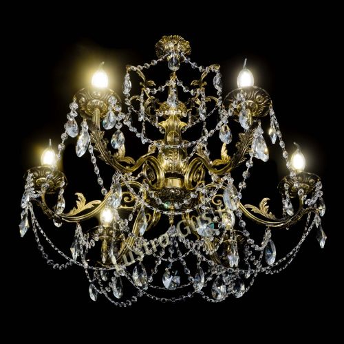 Люстра бронзовая Делия №6 лучик в Ижевске Гусь Хрустальный