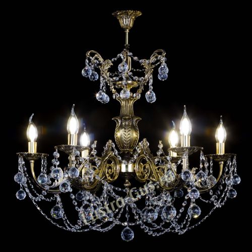 Люстра бронзовая Делия №6 шар в Ижевске Гусь Хрустальный