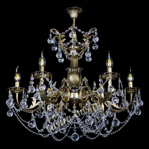 Люстра бронзовая Делия №6 шар в Ижевске Гусь Хрустальный