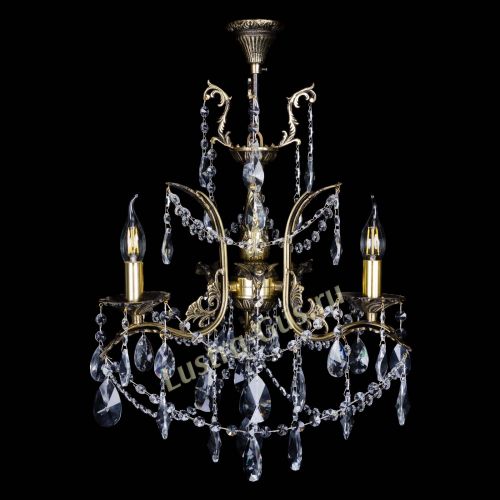 Бронзовая люстра Гелла №3 лучик в Ижевске Гусь Хрустальный