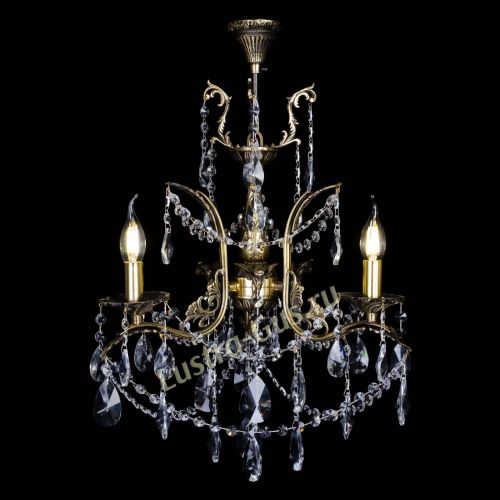 Бронзовая люстра Гелла №3 лучик в Ижевске Гусь Хрустальный