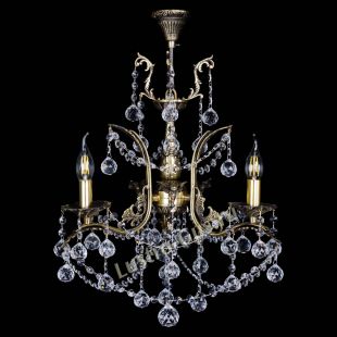  Бронзовая люстра Гелла №3 шар