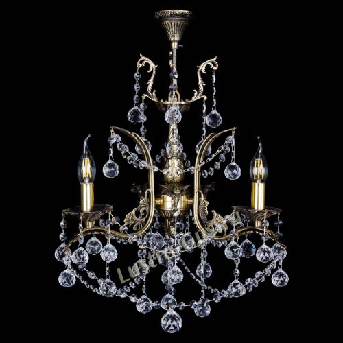 Бронзовая люстра Гелла №3 шар в Ижевске Гусь Хрустальный