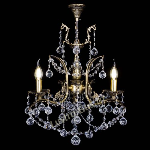 Бронзовая люстра Гелла №3 шар в Ижевске Гусь Хрустальный