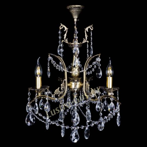 Бронзовая люстра Гелла №3 журавлик в Ижевске Гусь Хрустальный