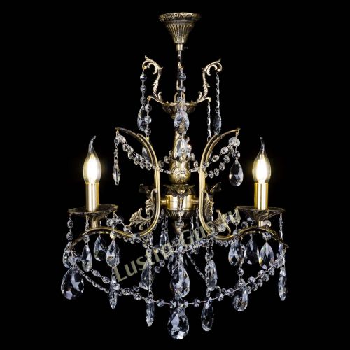 Бронзовая люстра Гелла №3 журавлик в Ижевске Гусь Хрустальный