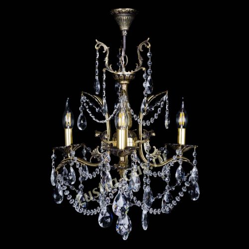 Бронзовая люстра Гелла №3 журавлик в Ижевске Гусь Хрустальный