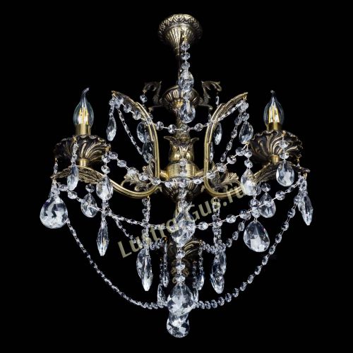 Бронзовая люстра Гелла №3 журавлик в Ижевске Гусь Хрустальный