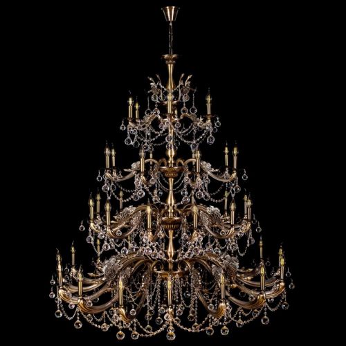 Люстра Винтаж №1 - 1,6 м, под бронзу в Ижевске Гусь Хрустальный