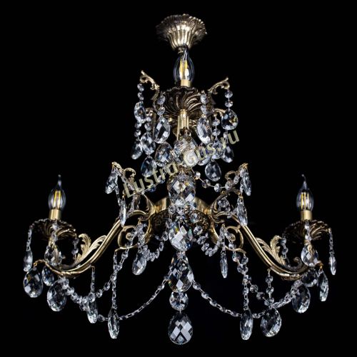 Люстра бронзовая Кассандра №3 баден в Ижевске Гусь Хрустальный