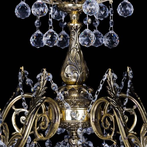 Бронзовая люстра Кассандра №5 шар в Ижевске Гусь Хрустальный