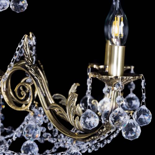 Бронзовая люстра Кассандра №5 шар в Ижевске Гусь Хрустальный