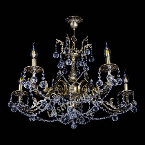 Бронзовая люстра Кассандра №5 шар в Ижевске Гусь Хрустальный