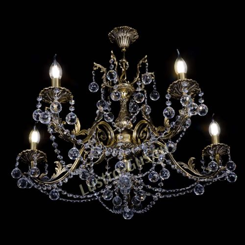 Бронзовая люстра Кассандра №5 шар в Ижевске Гусь Хрустальный