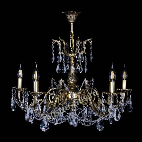 Бронзовая люстра Кассандра №5 журавлик в Ижевске Гусь Хрустальный