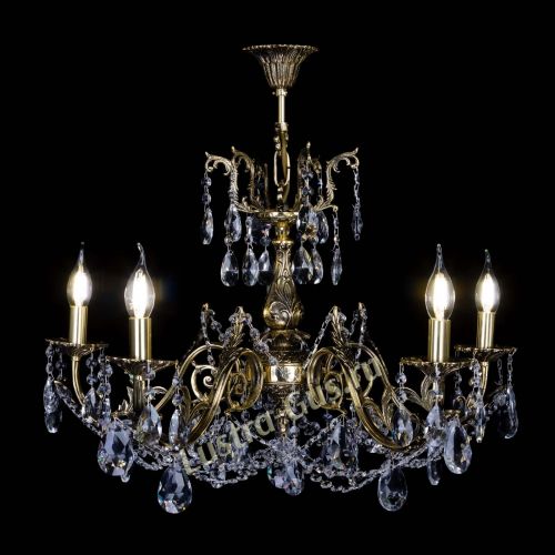 Бронзовая люстра Кассандра №5 журавлик в Ижевске Гусь Хрустальный