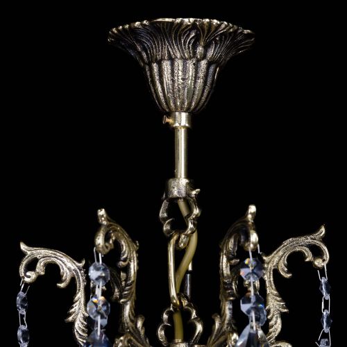 Бронзовая люстра Кассандра №5 журавлик в Ижевске Гусь Хрустальный