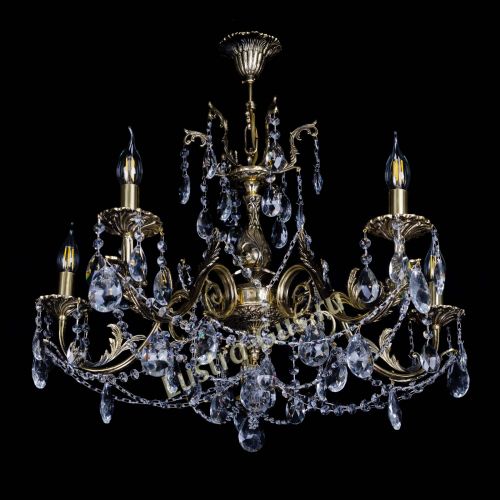 Бронзовая люстра Кассандра №5 журавлик в Ижевске Гусь Хрустальный