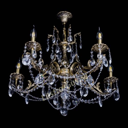 Бронзовая люстра Кассандра №5 журавлик в Ижевске Гусь Хрустальный