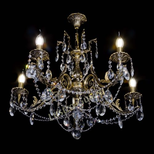 Бронзовая люстра Кассандра №5 журавлик в Ижевске Гусь Хрустальный