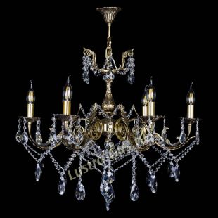 Бронзовая люстра Бронзовая люстра Кассандра №6/2 баден