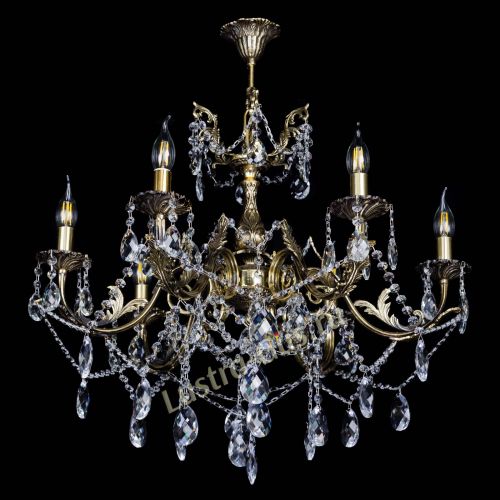 Бронзовая люстра Кассандра №6/2 баден в Ижевске Гусь Хрустальный