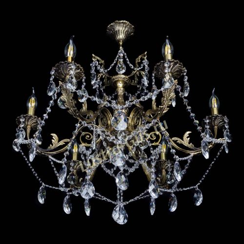 Бронзовая люстра Кассандра №6/2 баден в Ижевске Гусь Хрустальный