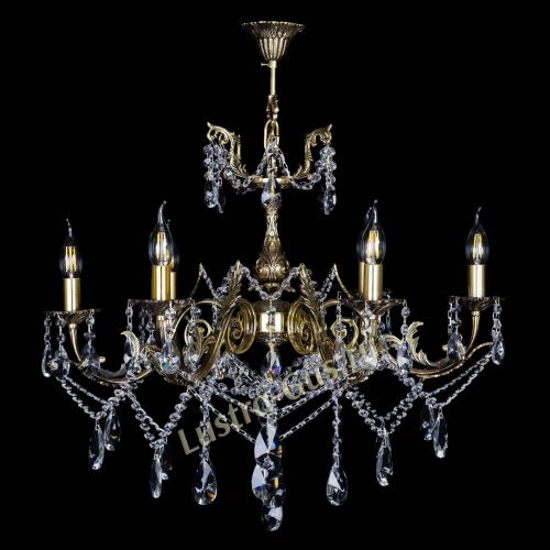  Бронзовая люстра Кассандра №6/2 лучик в Ижевске Гусь Хрустальный