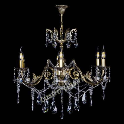  Бронзовая люстра Кассандра №6/2 лучик в Ижевске Гусь Хрустальный