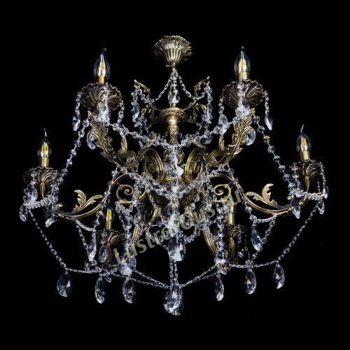  Бронзовая люстра Кассандра №6/2 лучик в Ижевске Гусь Хрустальный