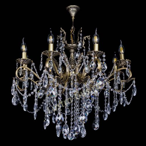 Бронзовая люстра Мелания №8/2 баден в Ижевске Гусь Хрустальный