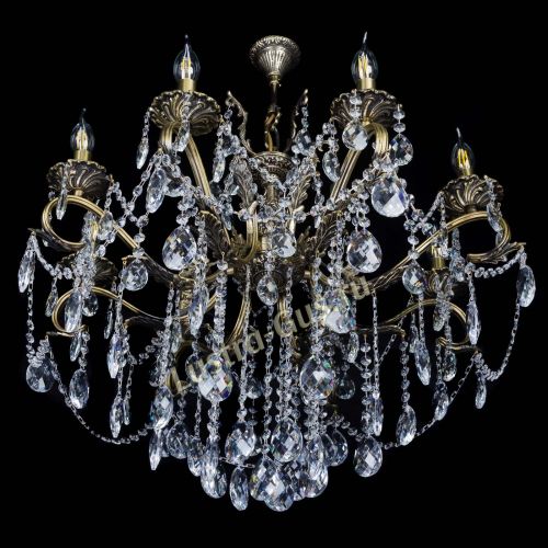 Бронзовая люстра Мелания №8/2 баден в Ижевске Гусь Хрустальный