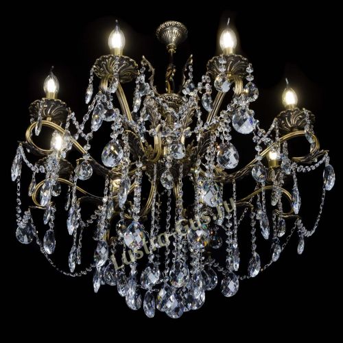 Бронзовая люстра Мелания №8/2 баден в Ижевске Гусь Хрустальный