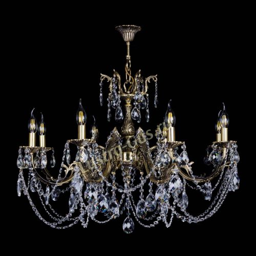 Бронзовая люстра Кассандра №8 баден в Ижевске Гусь Хрустальный