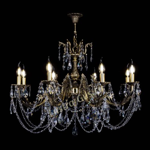 Бронзовая люстра Кассандра №8 лучик в Ижевске Гусь Хрустальный