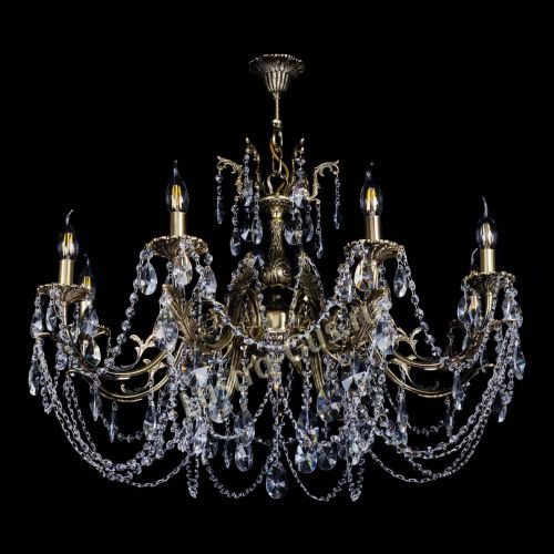 Бронзовая люстра Кассандра №8 лучик в Ижевске Гусь Хрустальный