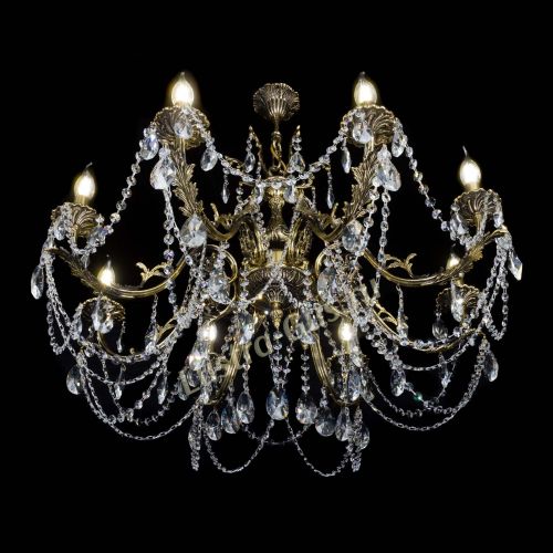 Бронзовая люстра Кассандра №8 лучик в Ижевске Гусь Хрустальный