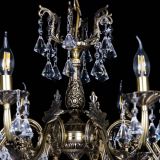 Бронзовая люстра Кассандра №8 удлиненная с конусами в Ижевске Бронзовая люстра Кассандра №8 удлиненная с конусами в Ижевске