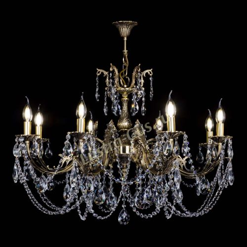 Бронзовая люстра Кассандра №8 журавлик в Ижевске Гусь Хрустальный