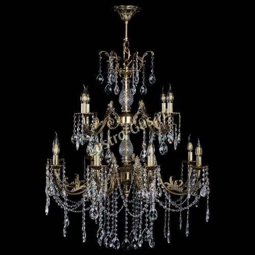 Люстра бронзовая Кассандра Алфея №12 баден в Ижевске Гусь Хрустальный