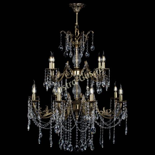 Люстра бронзовая Кассандра Алфея №12 баден в Ижевске Гусь Хрустальный