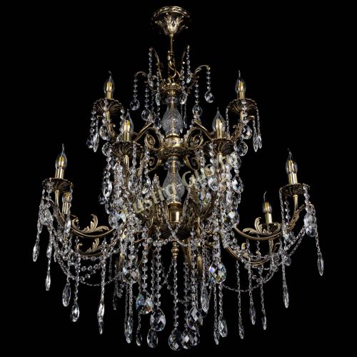 Люстра бронзовая Кассандра Алфея №12 баден в Ижевске Гусь Хрустальный