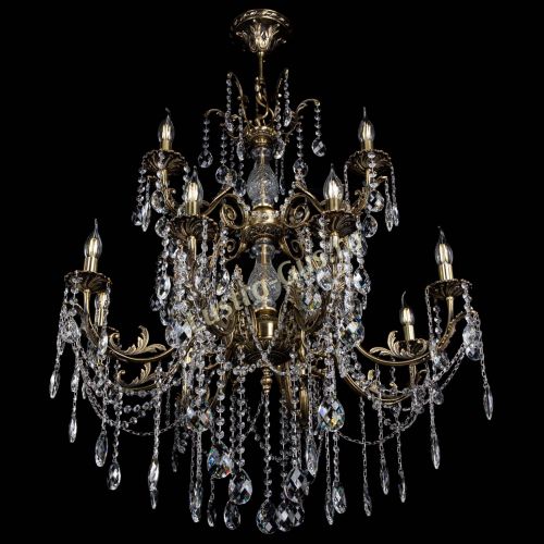 Люстра бронзовая Кассандра Алфея №12 баден в Ижевске Гусь Хрустальный