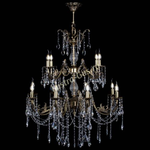 Люстра бронзовая Кассандра Алфея №12 журавлик в Ижевске Гусь Хрустальный