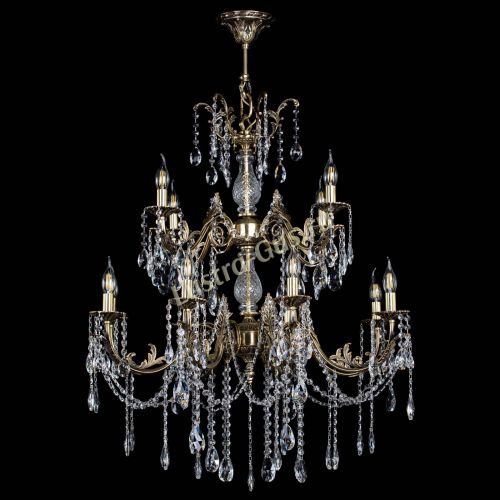 Люстра бронзовая Кассандра Алфея №12 журавлик в Ижевске Гусь Хрустальный