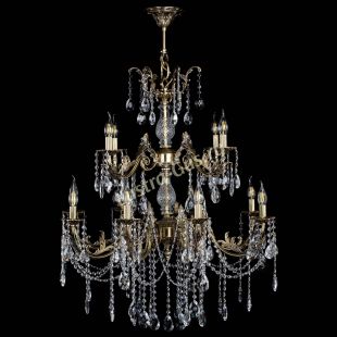  Люстра бронзовая Кассандра Алфея №12 звездочка