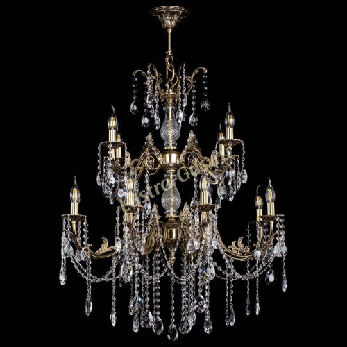 Люстра бронзовая Кассандра Алфея №12 звездочка в Ижевске Гусь Хрустальный